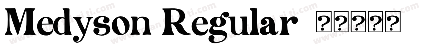 Medyson Regular字体转换